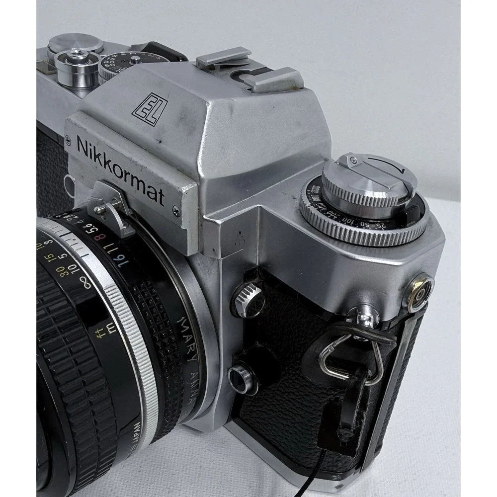 Rare Vintage Nikkormat EL 35mm SLR Camera w/ Nikkor 50mm f/1.4 Lens Tokyo Japan